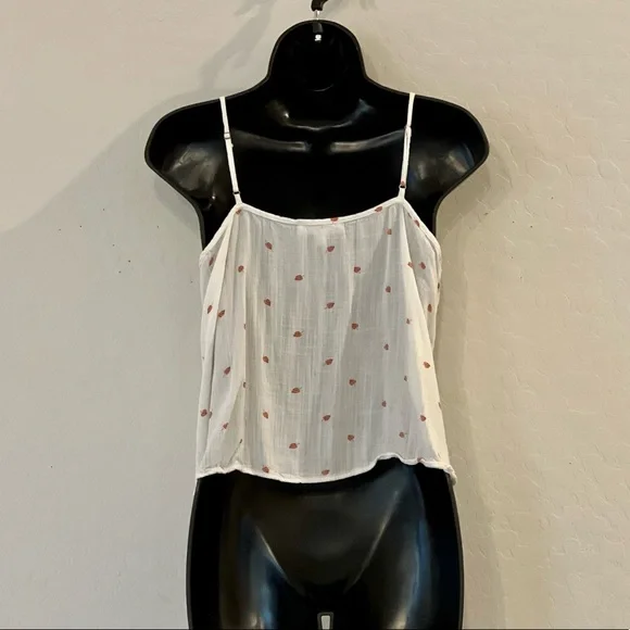 White Tie Front Tank Top - Picture 2 of 3